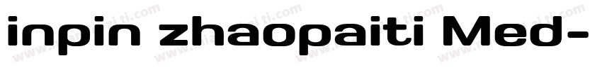inpin zhaopaiti Med字体转换